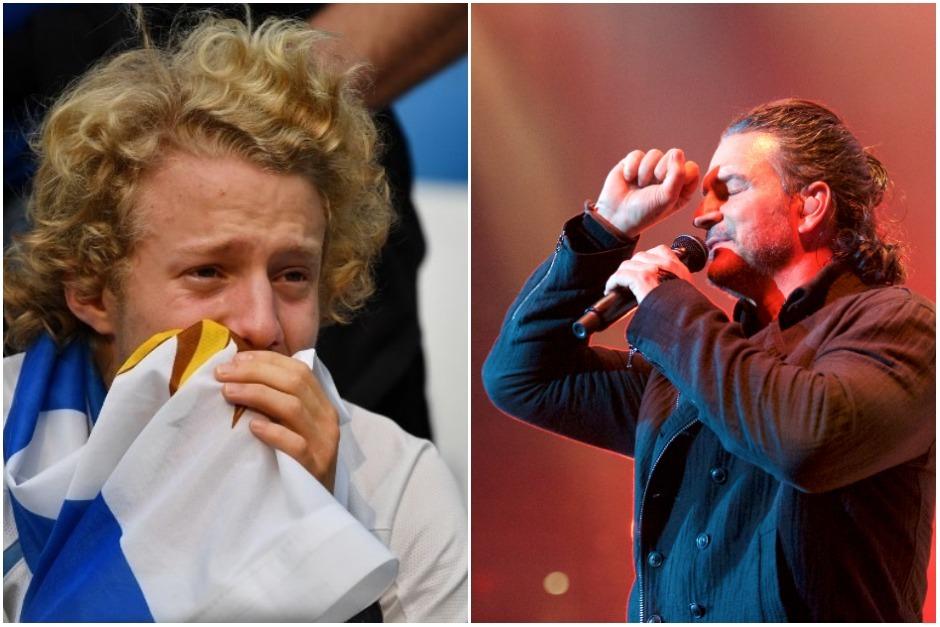 Ricardo Arjona lament&oacute; la derrota uruguaya, pero envi&oacute; un mensaje para la afici&oacute;n charr&uacute;a. (Fotos: AFP y Ricardo Arjona)