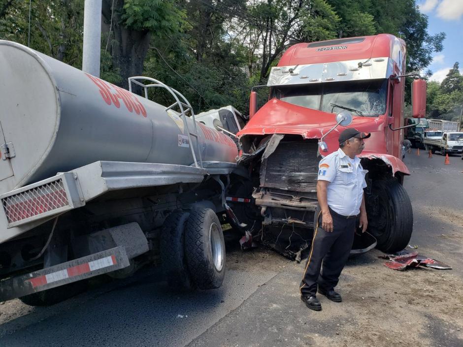 El accidente fue con destino a la Ciudad de Guatemala. (Foto: Dalia Santos/PMT)&nbsp;