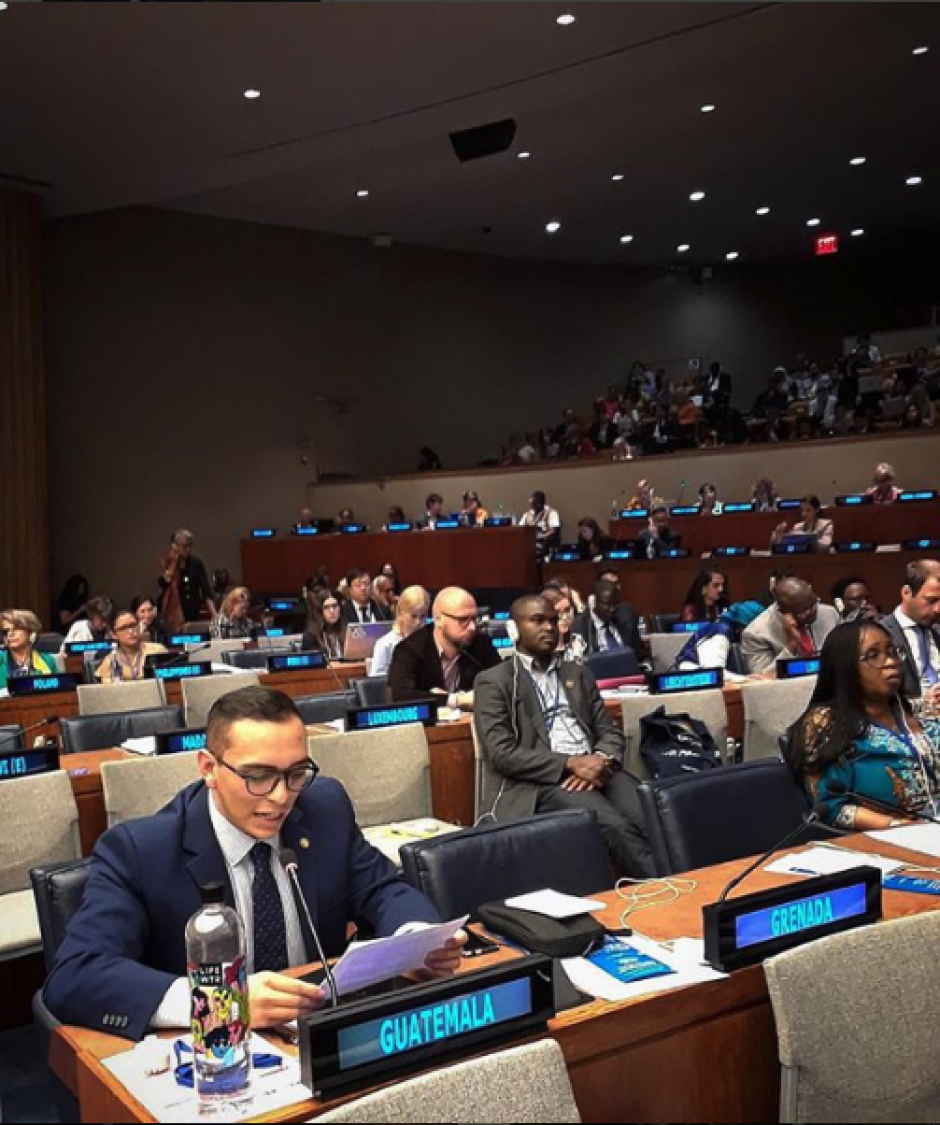 El parlamentario forma parte de la delegación guatemalteca en este evento. (Foto: Soy502)