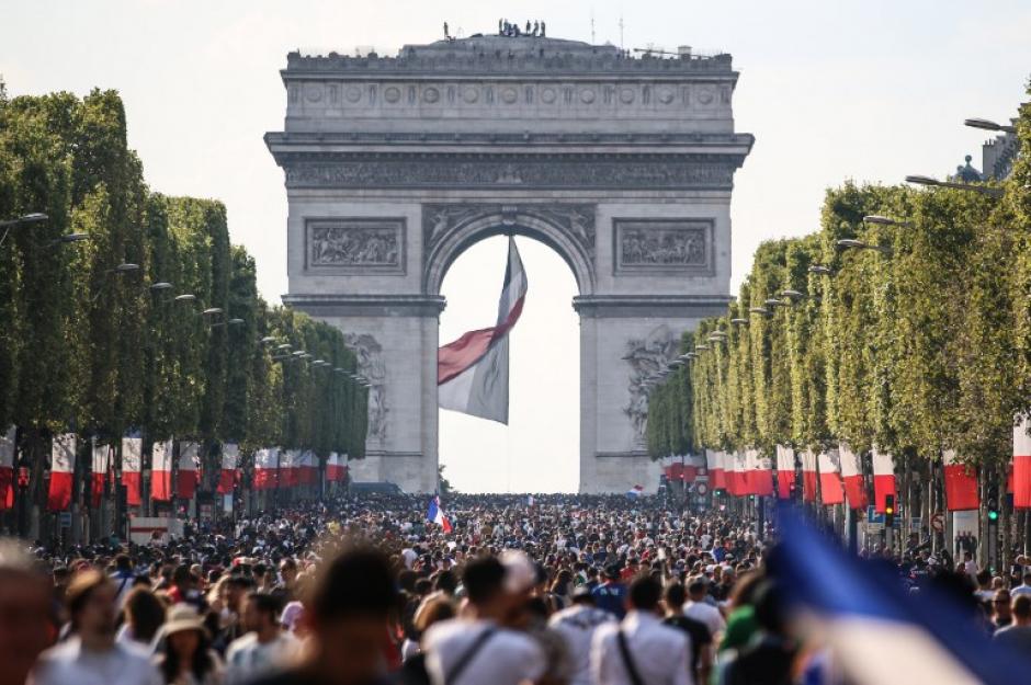 As&iacute; fue la celebraci&oacute;n de los Campeones en la final de la Copa del Mundo. (Foto: AFP)&nbsp;