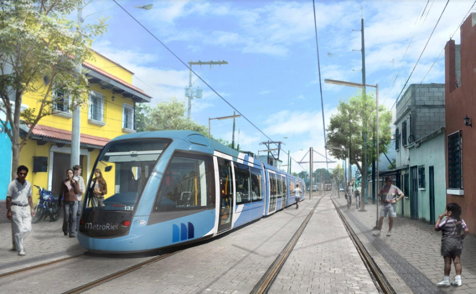 Este transporte busca reutilizar las vías del tren existentes en la ciudad de Guatemala. (Foto: Anadie)