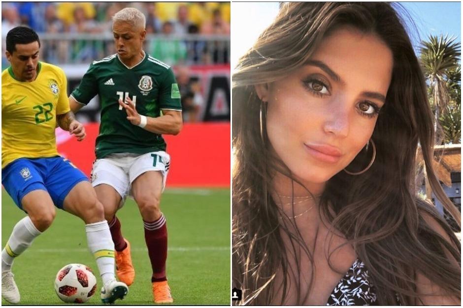 El jugador mexicano pasa sus vacaciones con la modelo de 22 a&ntilde;os en Miami. (Fotos: AFP e Instagram)