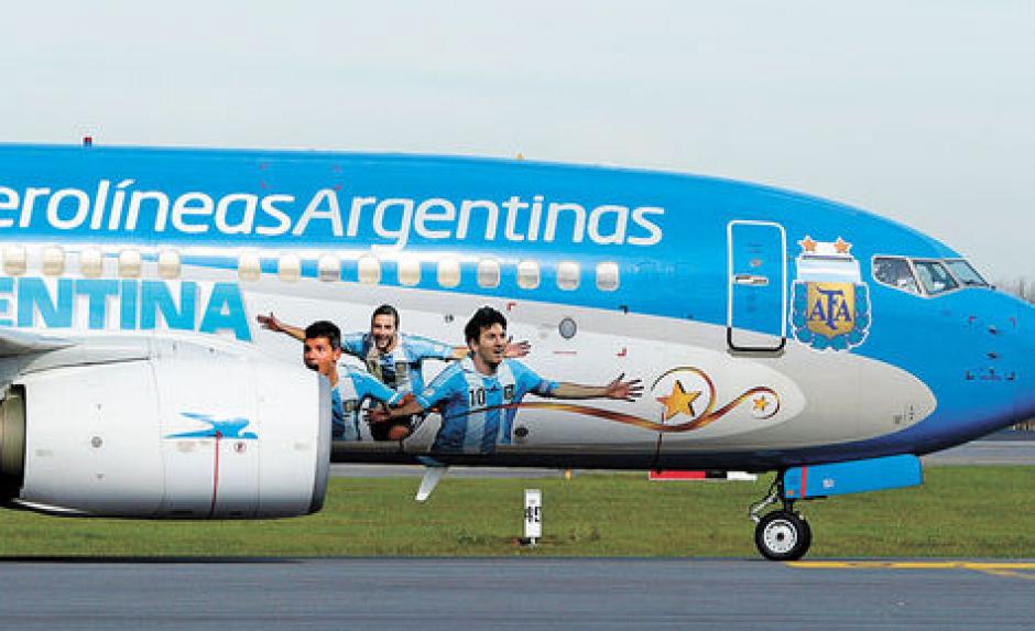 La Selecci&oacute;n Argentina viaj&oacute; al Mundial con un avi&oacute;n cargado de mate y dulce de leche. (Foto: AFA)