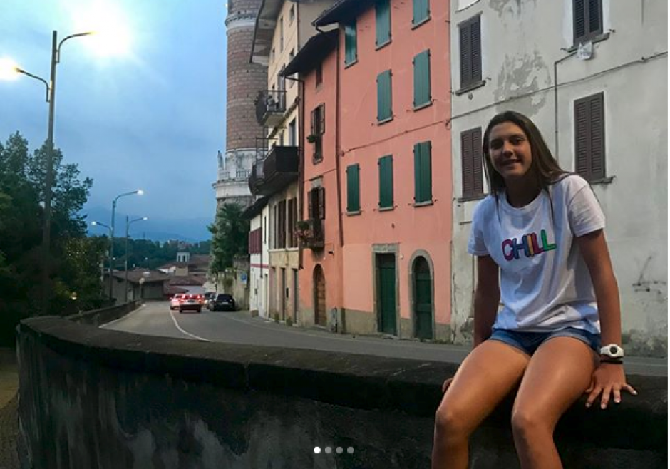 Gabriela Rivera, de 16 a&ntilde;os, se prepar&oacute; en Italia para el Roland Garros Junior. (Foto: Instagram)