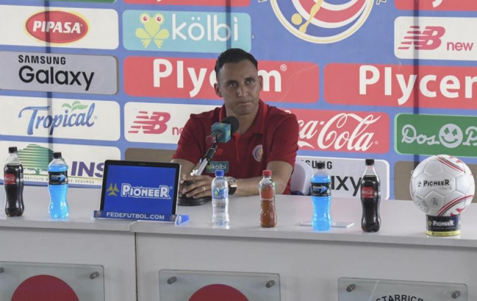 El portero costarricense Keylor Navas compareci&oacute; ante la prensa de Costa Rica, mientras se entrena con su selecci&oacute;n. (Foto: AFP)