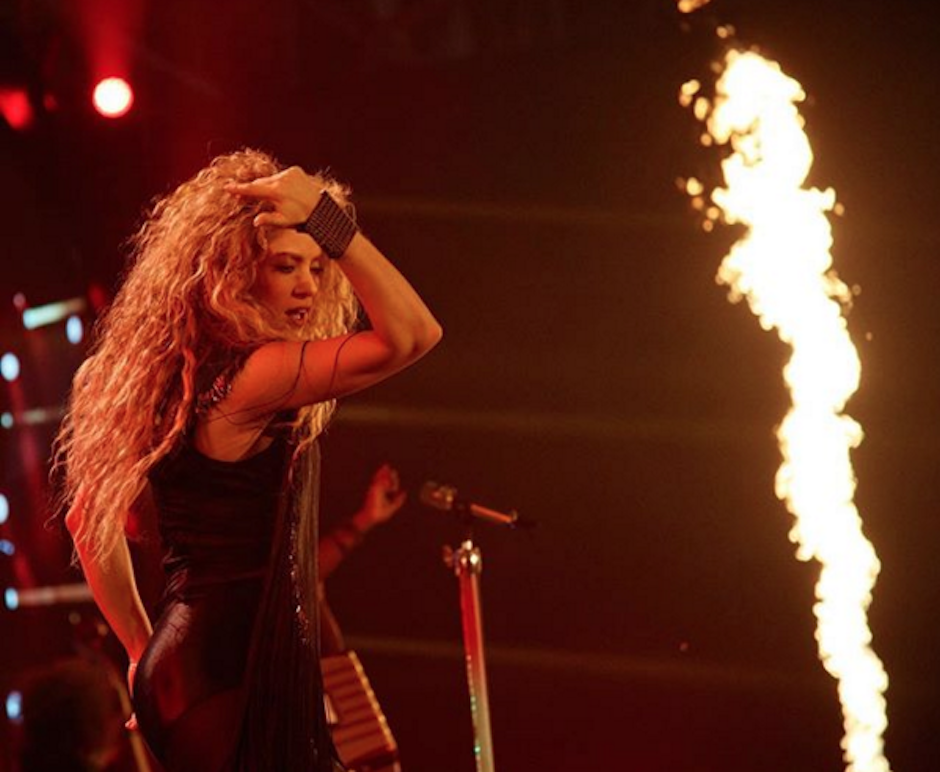 Shakira coment&oacute; que es primera vez que sus hijos asisten a su concierto. (Foto: Instagram)&nbsp;