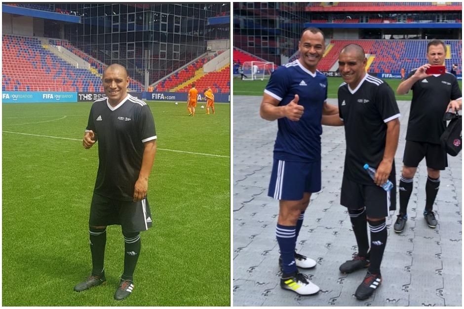 El exfutbolista fue uno de los integrantes del partido amistoso entre leyendas de la FIFA y de la Concacaf. (Foto: Fedefut)