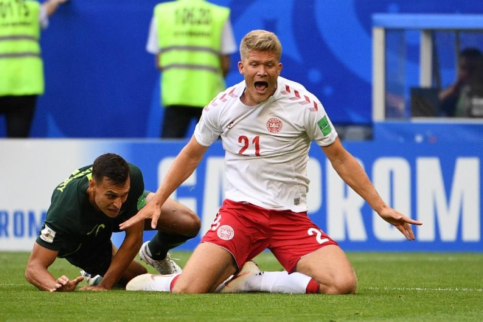 Dinamarca y Australia empataron en el Samara Arena. (Foto: AFP)