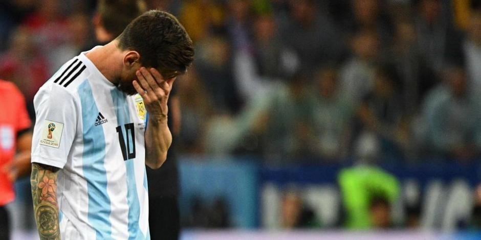 Lionel Messi vive horas amargas tras la derrota contra Croacia. (Foto: AFP)