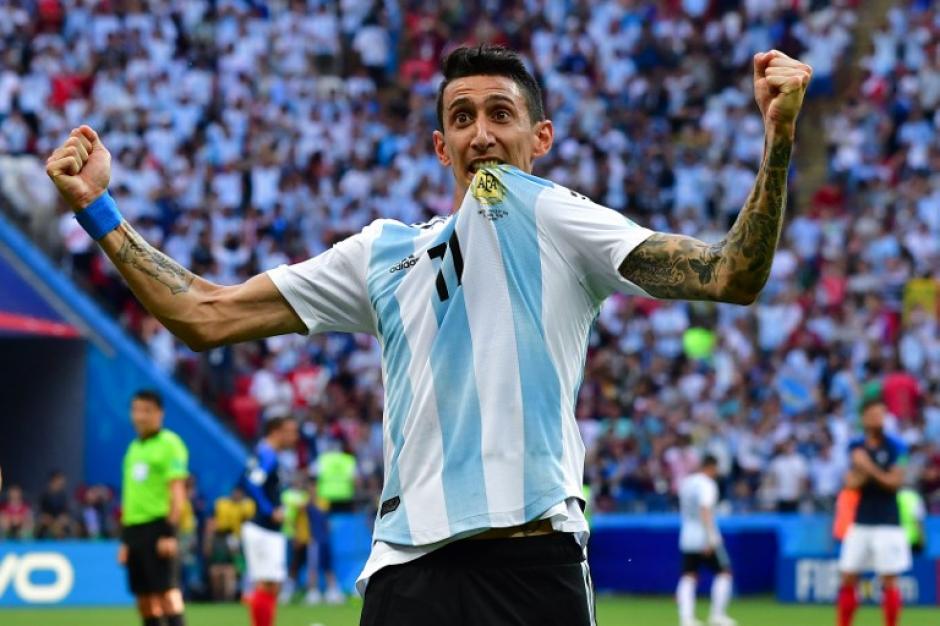 Ángel Di María marcó un golazo para empatar 1-1 el juego de octavos de final del Mundial Rusia 2018. (Foto: AFP)