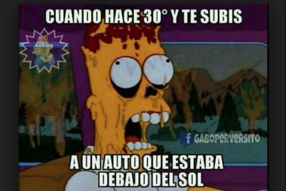 Las redes sociales no perdonan el intenso calor de este martes. (Foto: captura de Twitter)&nbsp;
