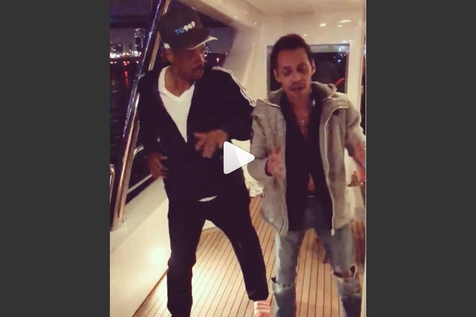 Will Smith y Marc Anthony bailaron salsa. (Foto: Instagram Will Smith)
