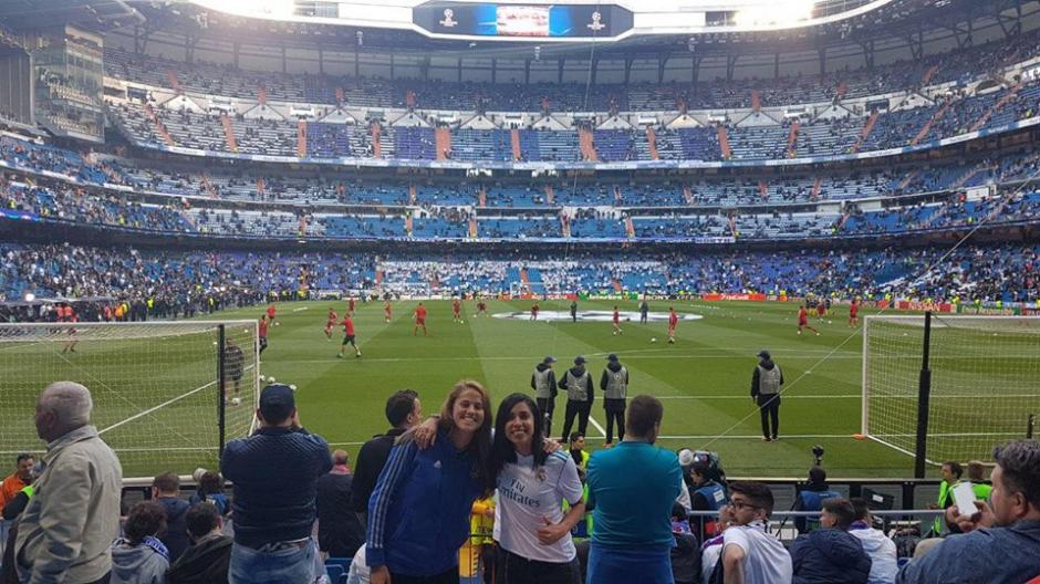 Ana Lucía Martínez estuvo presente en la clasificación de Madrid a la final de la Champions. (Foto: Facebook)