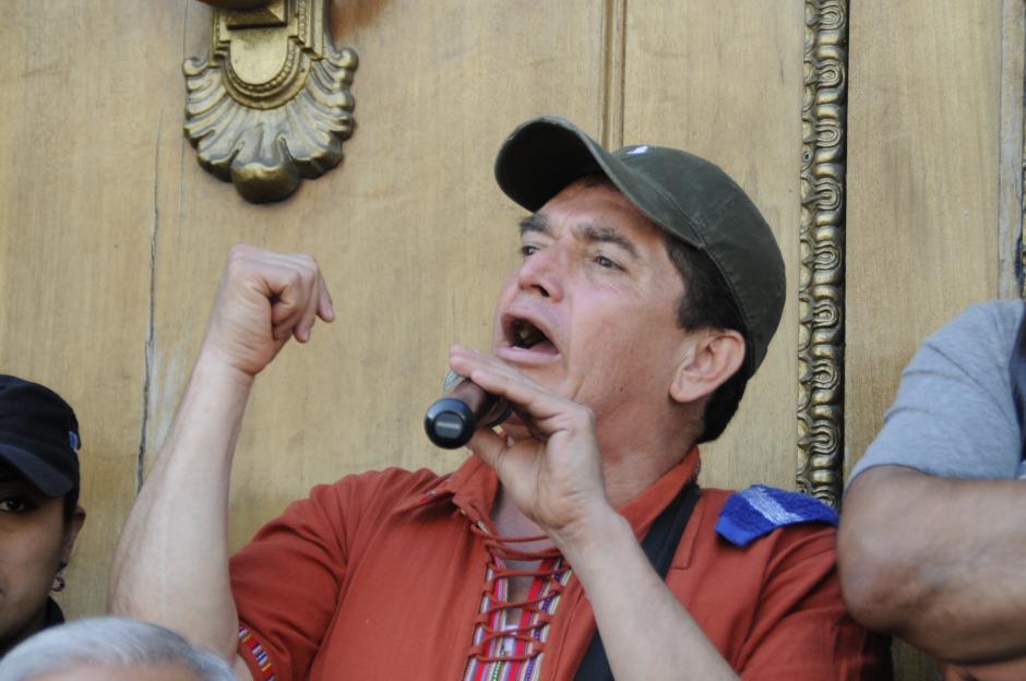 Joviel Acebedo anuncia una nueva manifestación del magisterio para este jueves 3 de mayo. (Foto: archivo/Soy502)