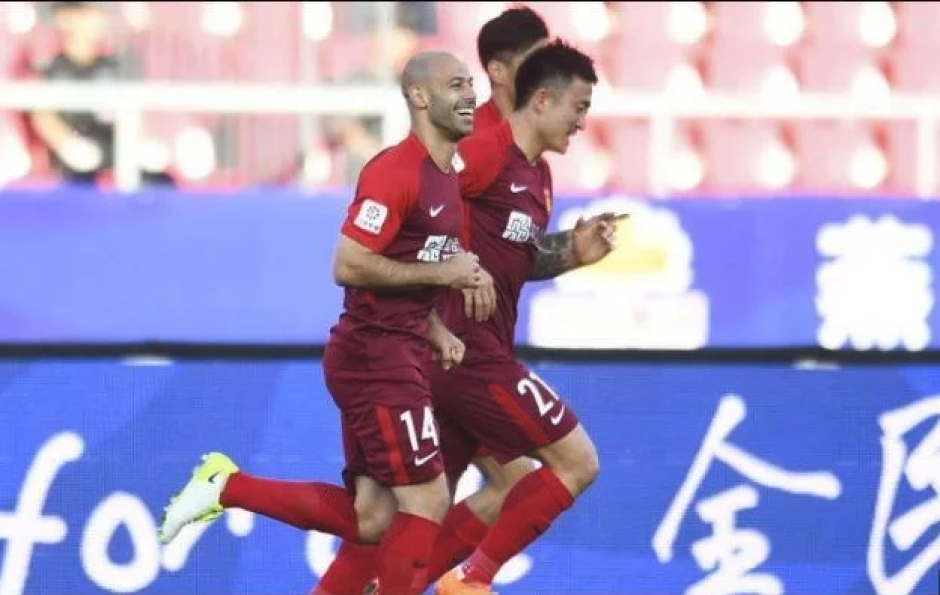 Mascherano marc&oacute; su primer gol en el f&uacute;tbol de China. (Foto: captura de video)