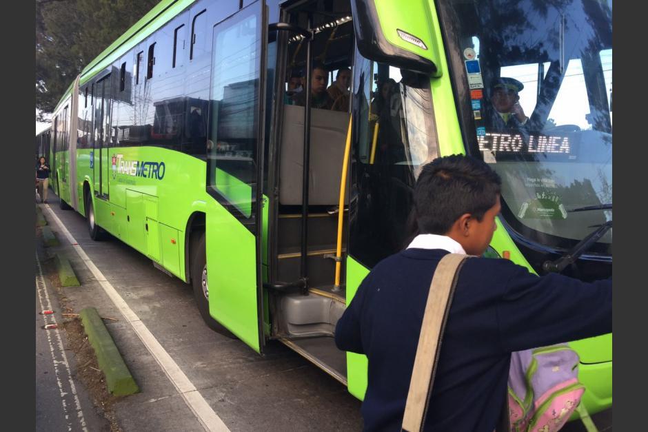 El servicio del Transmetro espera convertirse en un alivio para los usuarios del Anillo Periférico. (Foto: Jesús Alfonso/Soy502)