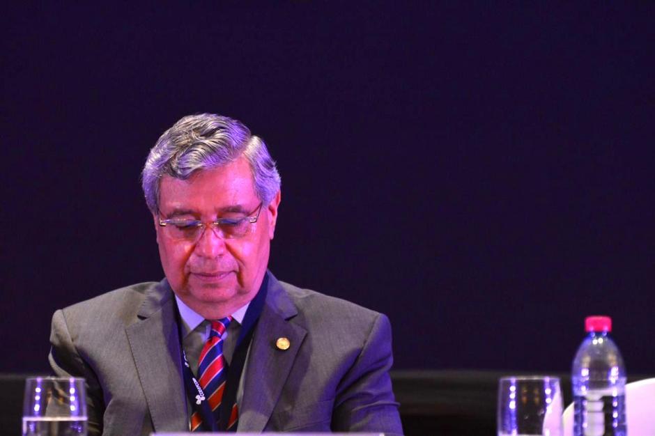 El vicepresidente Jafeth Cabrera particip&oacute; en el Primer Congreso contra la Defraudaci&oacute;n y el Contrabando Aduanero. (Foto: Jes&uacute;s Alfonso/Soy502)