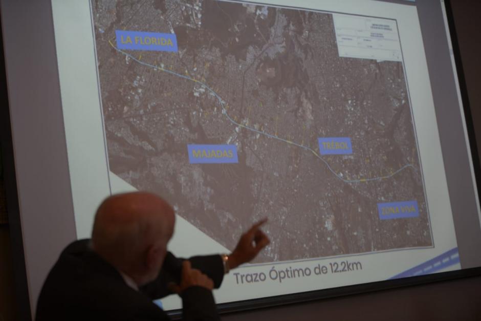 El metro tendría una longitud de 12.2 kilómetros que iniciaría en Mixco, indicó Francisco Cirici, uno de los impulsores. (Foto: Wilder López/Soy502)