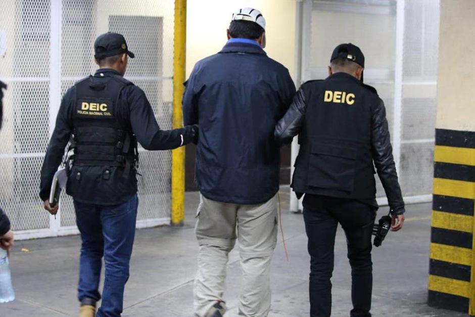 Raúl Osoy fue trasladado esta mañana a la Torre de Tribunales. (Foto: PNC)