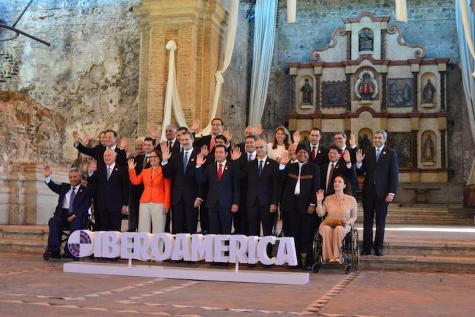 M&aacute;s de 15 jefes de Estado y el Rey de Espa&ntilde;a, Felipe VI, se re&uacute;nen en la Antigua Guatemala, en la 26 edici&oacute;n de la Cumbre Iberoamericana. (Foto: Jes&uacute;s Alfons/Soy502)