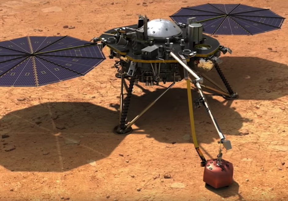 El Insight es un robot que funcionar&aacute; con energ&iacute;a solar por un a&ntilde;o marciano, es decir 2 a&ntilde;os terrestres. Foto: NASA