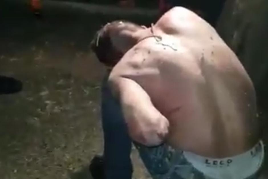 El hombre subi&oacute; al bus para asaltar a ocupantes pero ellos notaron el arma pl&aacute;stica. (Foto: Am&iacute;lcar Montejo/PMT)&nbsp;