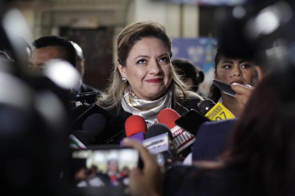 La canciller ya envió el informe solicitado por la CC, pero evitó hablar de su contenido. (Foto: Wilder López/Soy502)