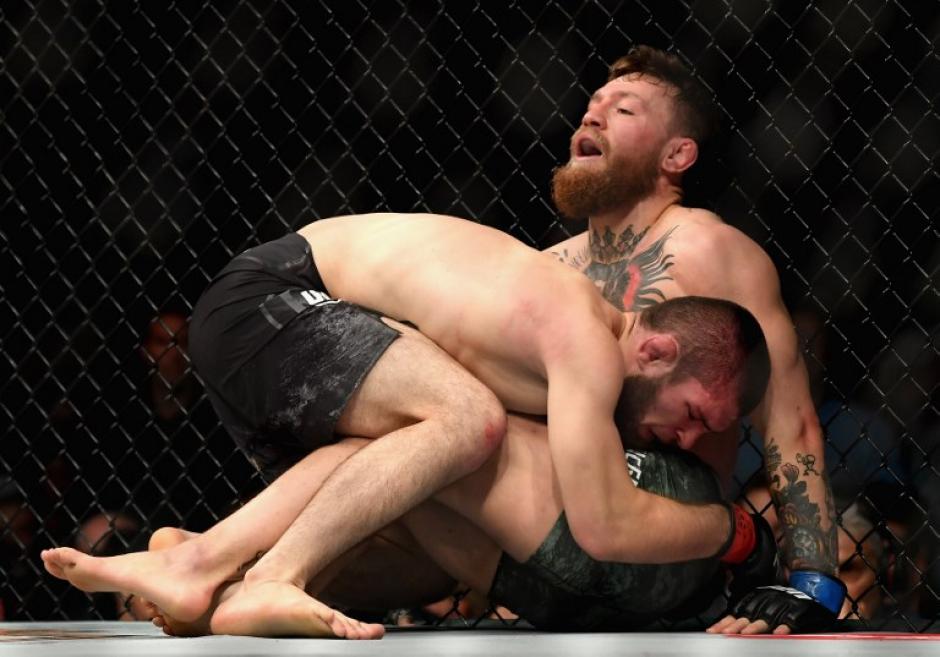 La pelea entre Khabib y McGregor terminó de la peor manera. (Foto: AFP)&nbsp;