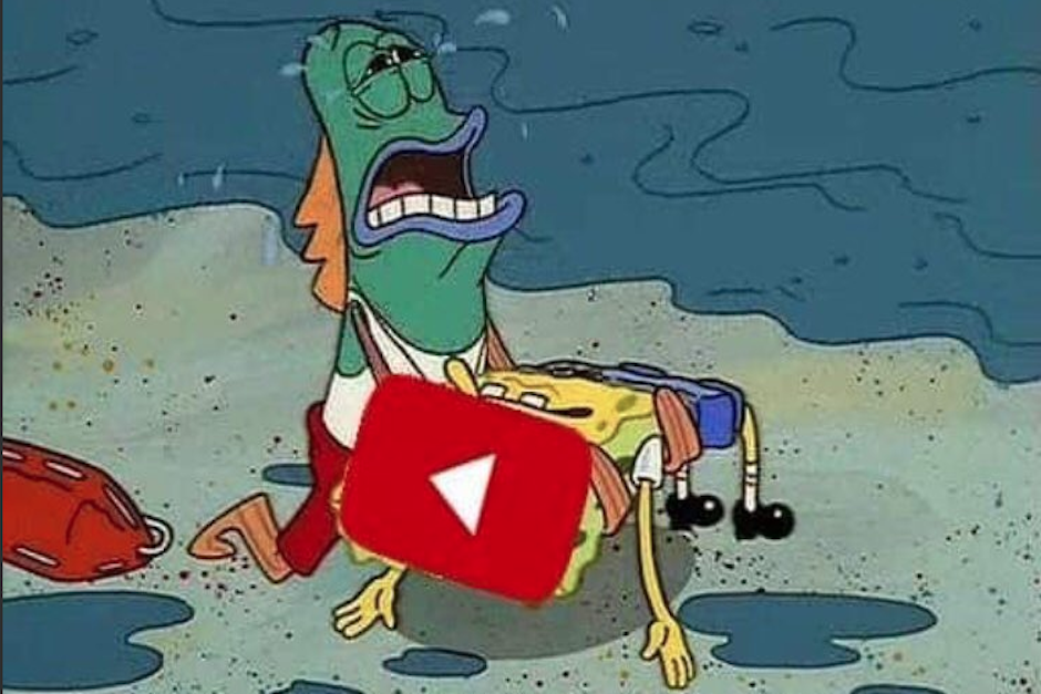 Los internautas utilizaron su ingenio para mofarse de la ca&iacute;da de la popular plataforma de videos. (Imagen: Twitter/@kmilo456x)