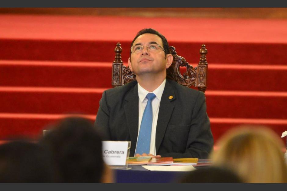 El presidente Jimmy Morales ha hecho varias declaraciones que podr&iacute;an ser un reflejo de su salud mental. (Foto: archivo/Soy502)