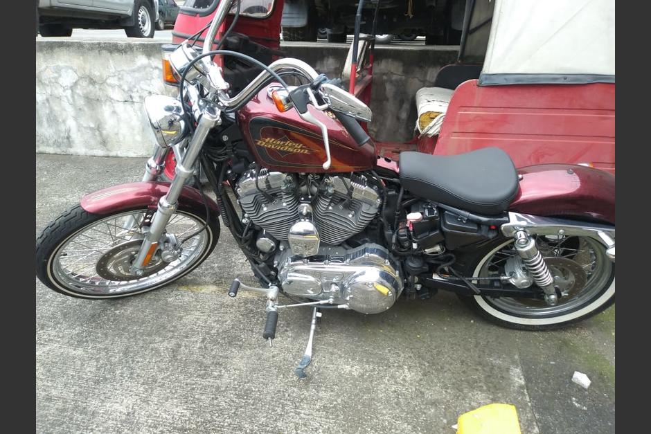 Esta motocicleta fue comprada en 2013 por Q134 mil 750. (Foto: Ministerio P&uacute;blico)