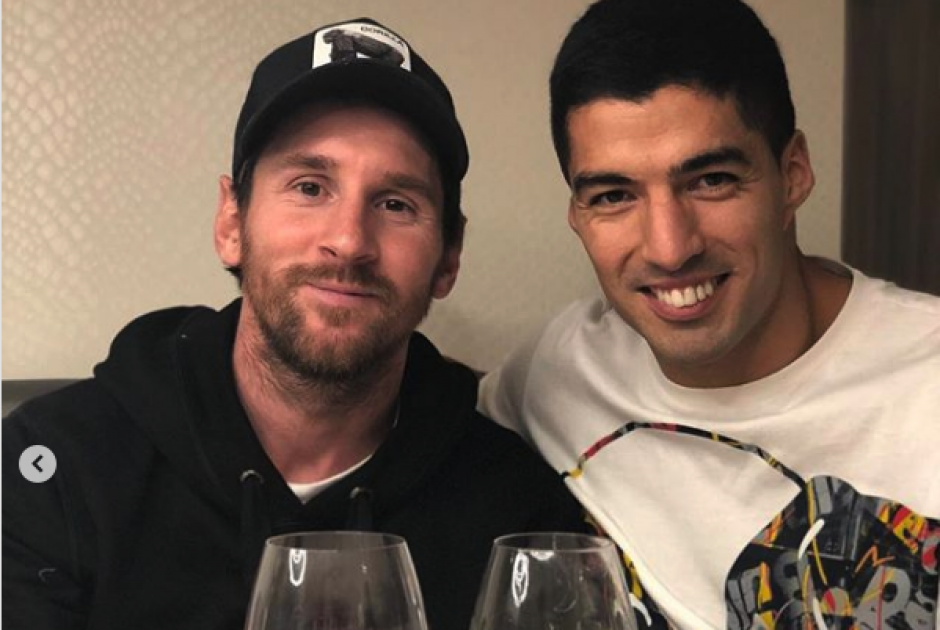 Lionel Messi y Luis Su&aacute;rez se juntaron para celebrar el triunfo del FC Barcelona. (Foto: Instagram)