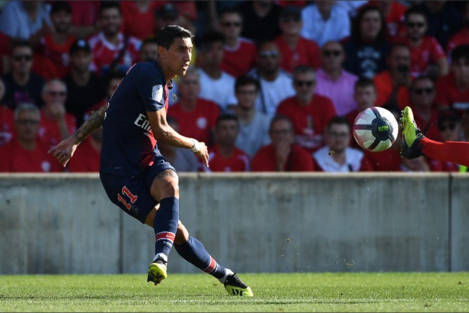 Ángel Di María marcó un golazo olímpico con el PSG. (Foto: AFP)
