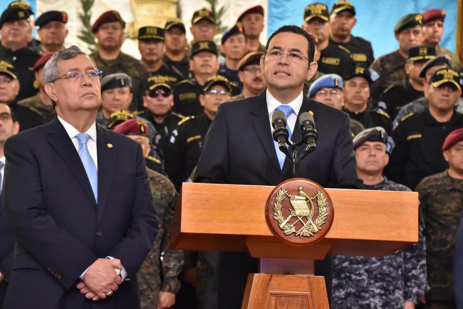 Jimmy Morales ordenó la salida de CICIG en septiembre de 2019 cuando finaliza su mandato. (Foto: Gobierno)