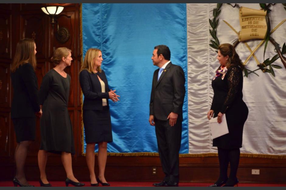 La diplomática&nbsp;Rut Krüger Giverin le entregó cartas credenciales como embajadora concurrente con sede en México. (Foto: Minex)