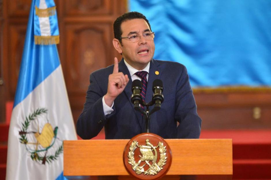 Jimmy Morales elev&oacute; de tono su pol&eacute;mica con Naciones Unidas. (Foto: Jes&uacute;s Alfonso/Soy502)