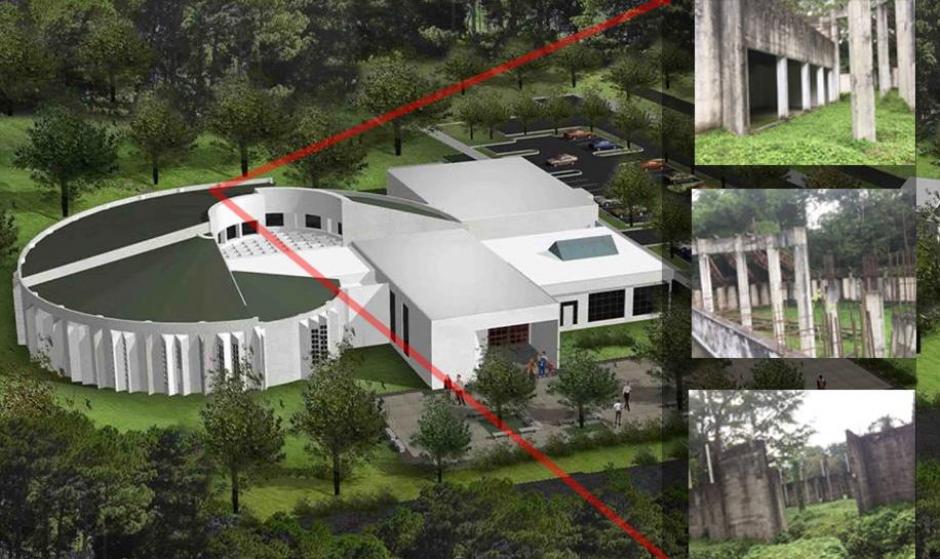 El proyecto del museo nunca se terminó y la estructura quedó abandonada. (Foto: Soy502)