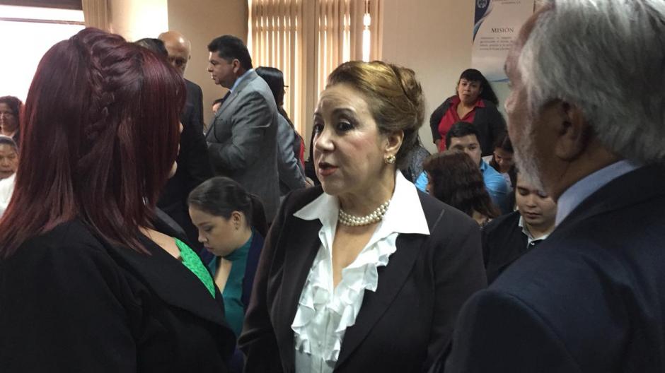 Blanca Stalling acudió a escuchar la sentencia en el caso IGSS-Pisa. (Foto: Evelyn de León/Soy502)