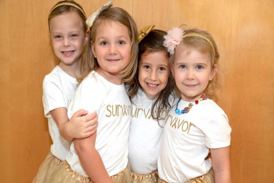 Las cuatro peque&ntilde;as son unas verdaderas hero&iacute;nas que juntas vencieron la enfermedad y ahora lo celebran. (Foto: El Comercio)