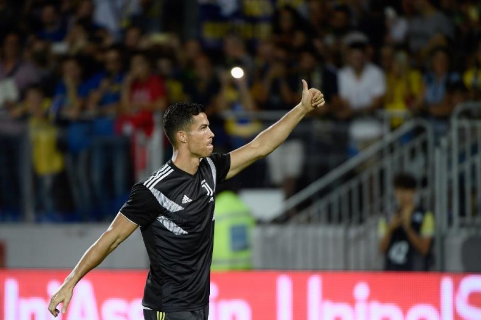 Cristiano Ronaldo luce feliz, a pesar de no haber ganado The Best. (Foto: AFP)