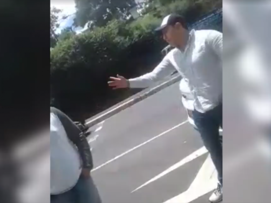 El molesto conductor tambi&eacute;n fue denunciado ante el MP. (Foto: captura de pantalla)