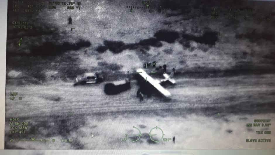 La nave fue ubicada por personal de la Fuerza A&eacute;rea de Guatemala (Foto: Ej&eacute;rcito de Guatemala)&nbsp;