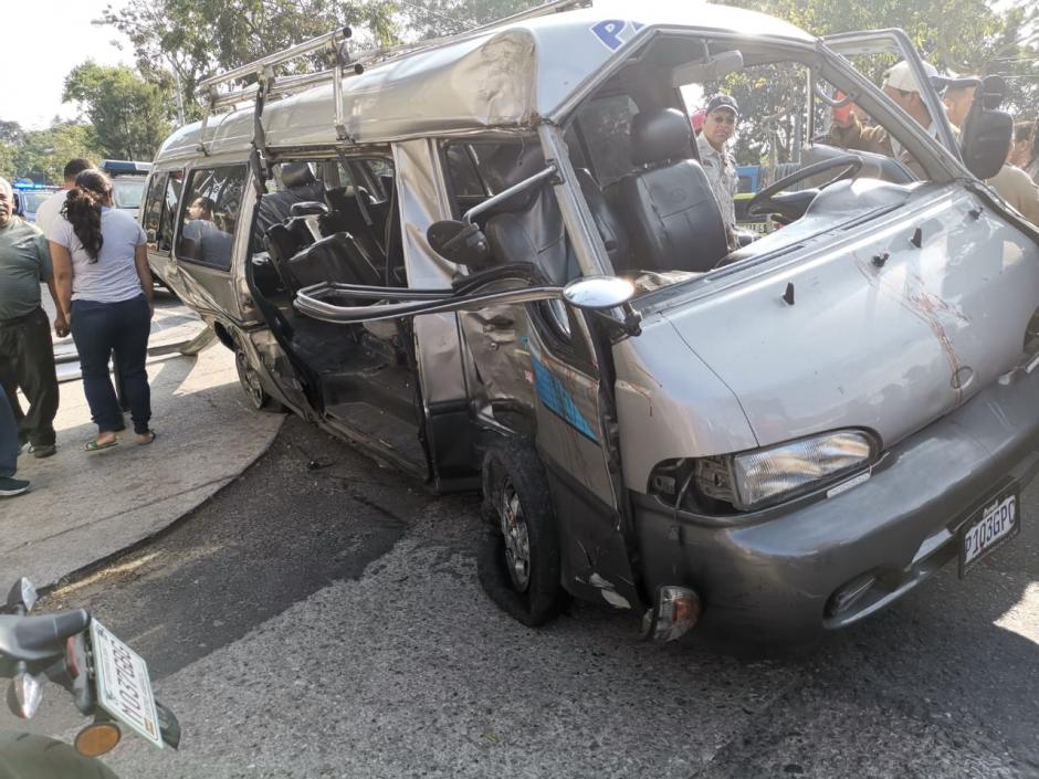 El accidente fue provocado por la pelea de pasaje. (Foto: Amilcar Montejo/PMT)&nbsp;