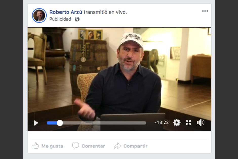 El candidato presidencial pagó por publicidad horas después de la primera sanción del TSE. (Foto: captura de pantalla)