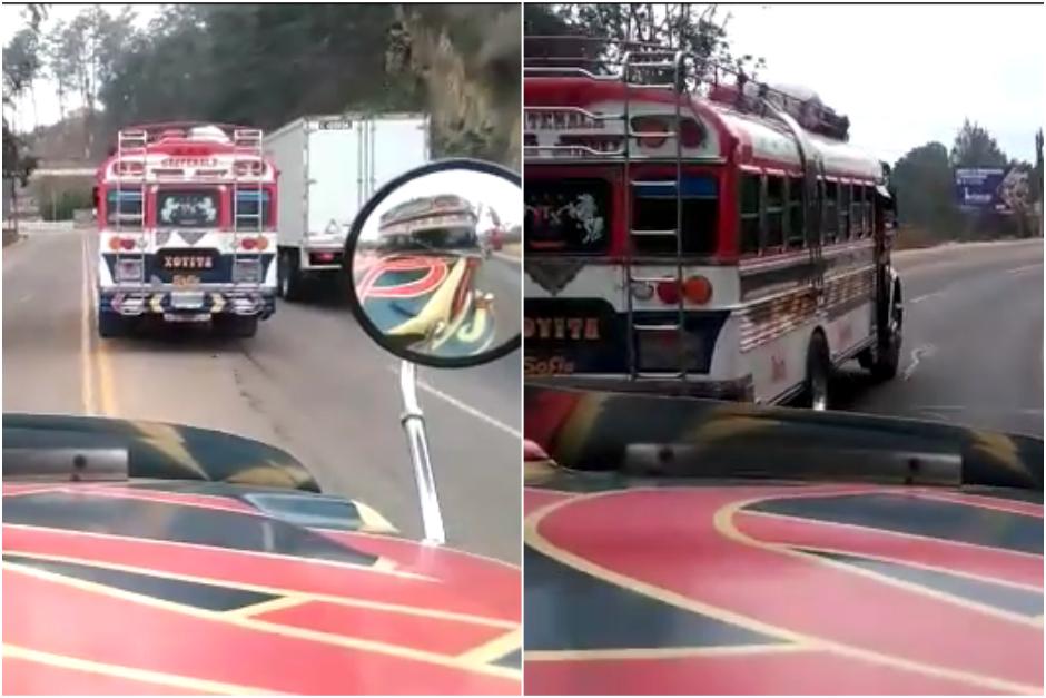 Los conductores arriesgan la vida de sus pasajeros que buscan llegar a sus departamentos en el occidente. (Captura Video)