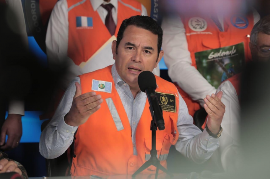 El presidente Jimmy Morales particip&oacute; en la clausura del sistema de prevenci&oacute;n durante el descanso de la Semana Santa. (Foto: AGN)