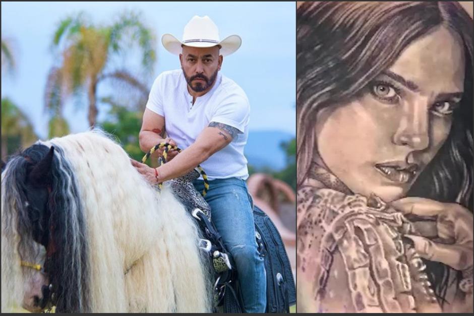 Por fin fotografías que dejan claro que Lupillo sí se tatuó a Beli en el brazo del lado del corazón. (Fotomontaje:Erivan Campos/Soy 502)