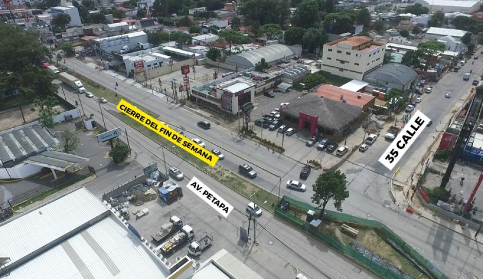 La Municipalidad de Guatemala contin&uacute;a con la construcci&oacute;n del paso a desnivel en la avenida Petapa. (Foto: Alvaro Hugo Rodas)