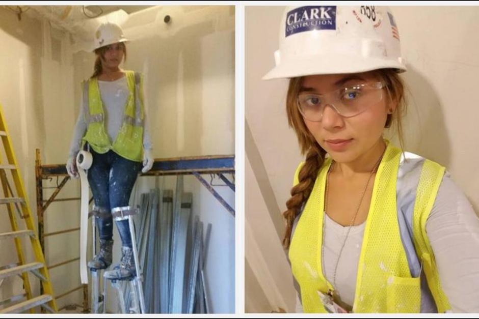 Fátima Díaz es una bella hondureña que sorprende al mundo al trabajar en la construcción en los Estados Unidos. (Foto: Instagram)