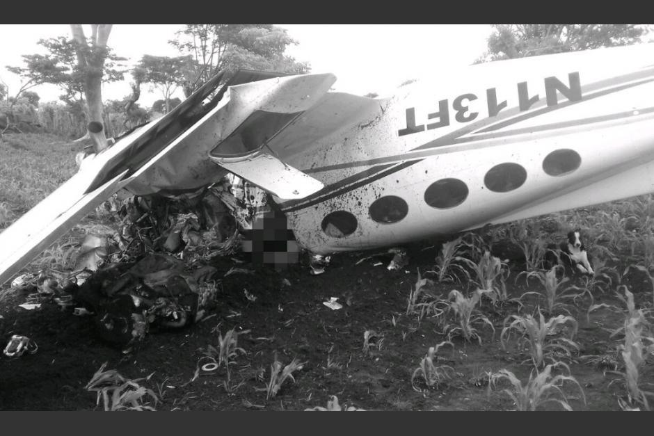 En mayo del a&ntilde;o pasado una avioneta cay&oacute; en Quetzaltenango con un plan de vuelo alterado. (Foto: Archivo/Soy502)